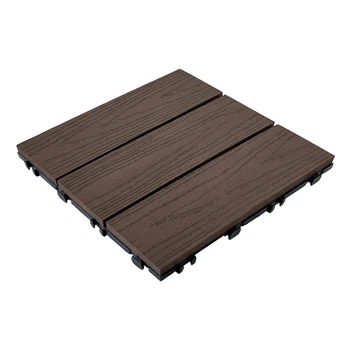 Композитна плитка для тераси 3D Solid Коричнева 30 x 30 x 2,5 см