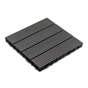 Композитна плитка для тераси, Антрацит 30 x 30 x 2,5 см