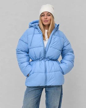 Пуховик жіночий X-Woyz LS-8947-11 60209 L блакитний