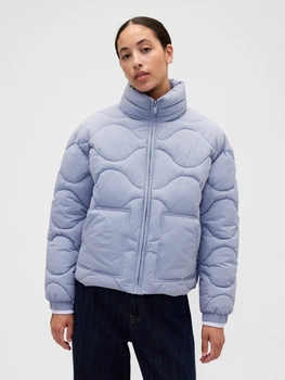 Куртка демисезонная короткая женская GAP 197129195 L Голубая (1162494787)