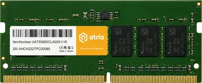 Оперативная память ATRIA SODIMM DDR5-4800 8192MB PC5-38400 (UAT54800CL46SK1/8)