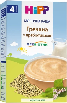 Молочна каша HiPP Гречана з пребіотиками 250 г (9062300140122)