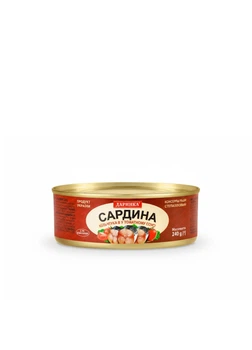 Сардины атлантическая в томатном соусе №3 ТМ Дарынка 240г (22-0956)