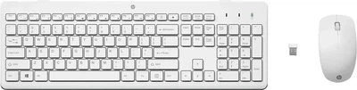 Комплект (Клавиатура и мышь) HP 230 WL White (3L1F0AA)