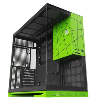 Корпус Geometric Future Model 5 Glass Black/Green (GEO-M5-BNV)