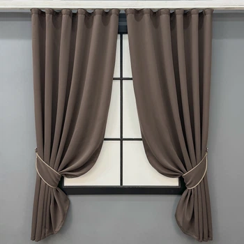 Комплект коротких штор VR-Textil Bagema Rvs № 2070ш Кавовий 130х170 см 2 шт (35-0452)