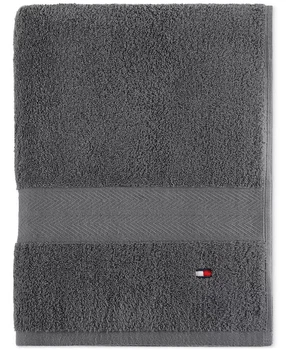 Полотенце банное TOMMY HILFIGER Modern American Solid Cotton Bath Towel темно серое (883893996359)