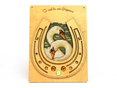 Набор для вышивки ниткой ТМ Embroidery Craft Влюбленные лебеди K2S-014 4702608