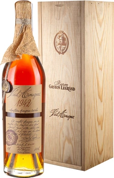 Арманьяк Bas Armagnac Baron Gaston Legrand 1942 0.7 л 40% в подарунковій упаковці (3557755154214)