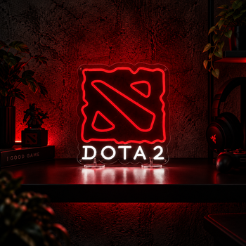 Неоновая вывеска N.F.G. Dota 2 Дота 40x50см