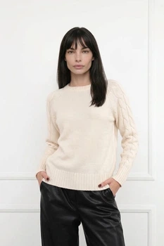 Джемпер зимовий жіночий S колір молочний YUKI ЦБ-00298881