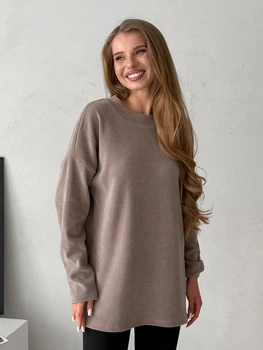 Вязанный женский свитер бежевый Merlini Vella 110002022 размер L/XL
