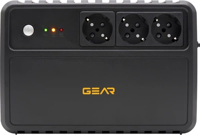 ИБП Gear 600 Вт/1000ВА Black (GU-1000P3)