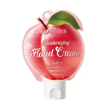 Крем для рук з екстрактом персика, SADOER Honey Peach Jojoba Oil Soft Moisturizing Hand Cream, 60 г