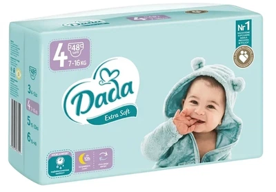Подгузники Dada extra soft 4 размер 7-16 кг