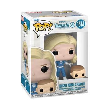 Набір ігрових фігурок Funko POP! серії Фантастична 4: Перші кроки — Невидима леді та Франклін