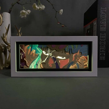 Многослойный Ночник лампа аниме Вамуу ДжоДжо светильник Jojo RGB (ZDD- 269)