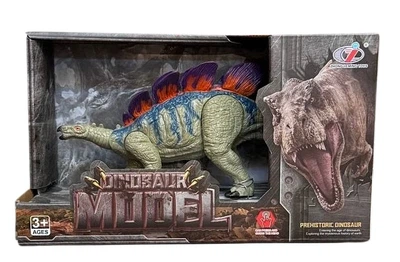 Фигурка динозавра Стегозавр с движением Dino Toys 55125, красно-зелёный