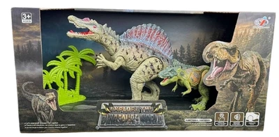 Ігровий набір динозаврів Спинозавр і Тиранозавр зі звуком, Dino Toys