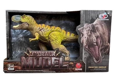 Фигурка динозавра Тираннозавр зеленый Dino Toys 57372 с подвижной челюстью