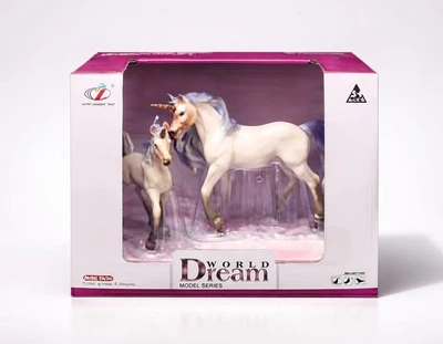 Набор фигурок Единорог Роскошь 2 шт, синий, Dino Toys 54418