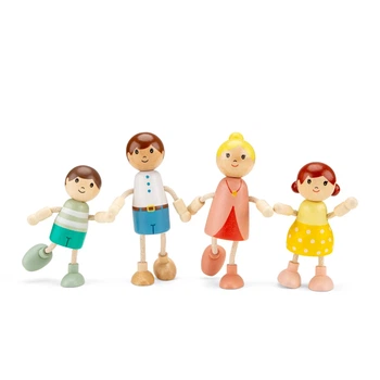 Набор кукол для кукольного домика, New Classic Toys (мама, папа, двое детей)