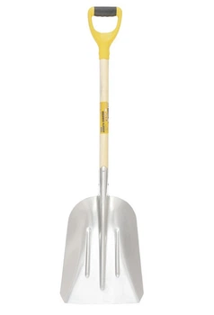 Лопата совковая MASTERTOOL из алюминия, с черенком и ручкой, 280х380х500 мм, 1100 мм (14-6279) 4656204