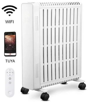БЕЗмасляний WiFi обігрівач LIFEX Oil Free Heater 2000W (Білий)