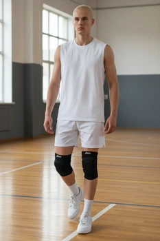 Наколінники чорні професійні Асикс Asics Slider Basic захист колін розмір XL