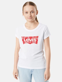Подростковая футболка для девочки Levi's 176625106 (XL) 152-158 см Белая (1159855309)