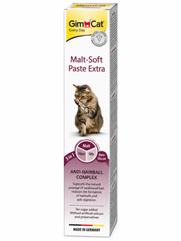 Паста для виведення шерсті у котів GimCat Malt-Soft Extra, 50 г