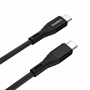 Кабель Choetech USB-C PD 100W Nylon Cable (1m) Black (XCC-1008)