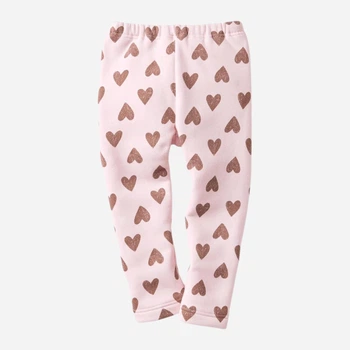 Дитячі теплі штани для дівчинки Uniqlo 581840986 80 см Рожеві (1159862554)