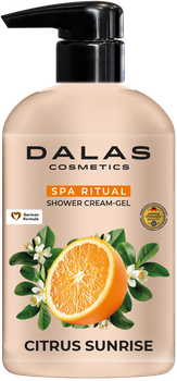 Dalas Cosmetics Крем-гель для душу CITRUS SUNRISE, 550 мл