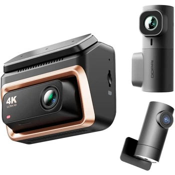 Автомобильный видеорегистратор DDPAI Dashcam Z60 Pro + камера заднего вида + камера салона 3840x2160 Black (6934915208395)