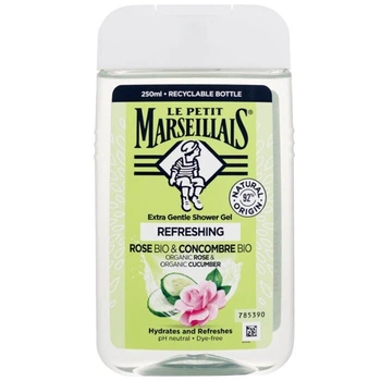 Гель для душа Le Petit Marseillais Extra Gentle Bio Rose & Bio Cucumber, 250 мл