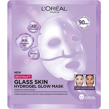Гидрогелевая осветляющая маска для лица L'Oréal Filler Glass Skin, 25 г