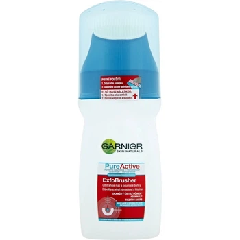 Очищувальний гель для обличчя зі щіточкою Garnier PureActive ExfoBrusher, 150 мл