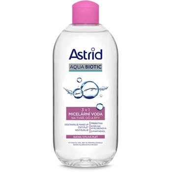 Міцелярна вода для обличчя, очей і губ Astrid Aqua Biotic, 400 мл