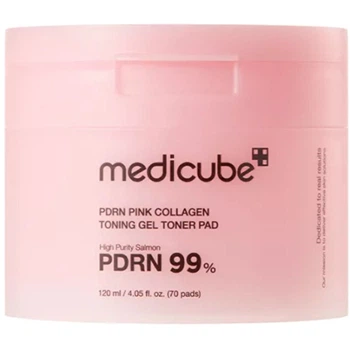Гелеві тонер-педи для догляду за шкірою Medicube PDRN Pink Collagen