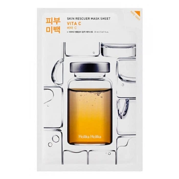 Освітлювальна тканинна маска для обличчя Holika Holika Skin Rescue Mask Sheet з вітаміном C, 20 мл