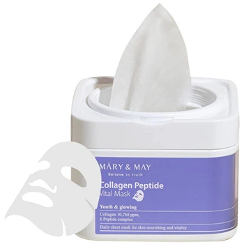 Маска для обличчя Mary & May Collagen Peptide Vital