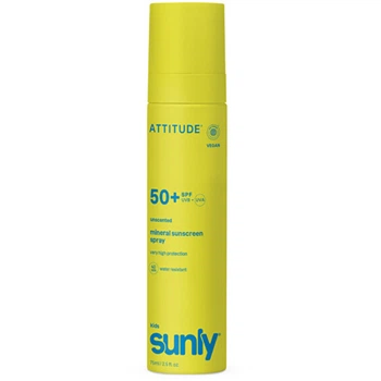 Минеральный солнцезащитный спрей для детей Attitude Kids Sunly SPF 50, 75 мл