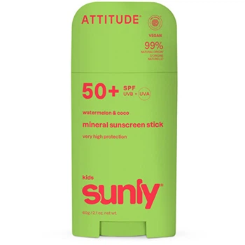 Детский минеральный солнцезащитный крем-стик Attitude Kids Sunly Stick SPF 50, 60 г