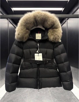 Жіноча куртка Moncler чорного кольору в розмірі S артикул 59004