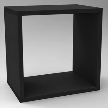 Полка квадратная 370*370*250 мм Fmebel, цвет Черный