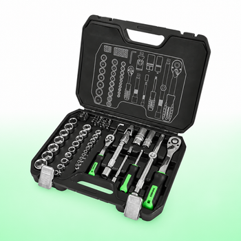 Набор инструментов, 1/2", 1/4", 72T, CR-V, 73 предмета, WINSO PRO