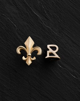 Моносерьга FLEUR DE LIS (желтое золото) Reytel 69047285