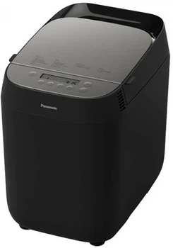 Хлебопечка Panasonic 700Вт, 18 программ, макс вес 1 кг, круглая форма, пластиковый корпус, черный цвет