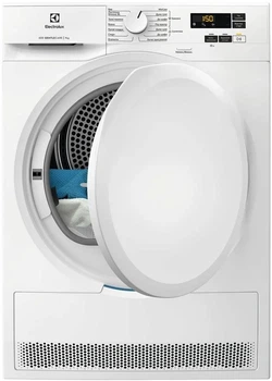 Сушильная машина Electrolux с тепловым насосом, 7 кг, класс энергоэффективности A++, 64 см, дисплей, белая